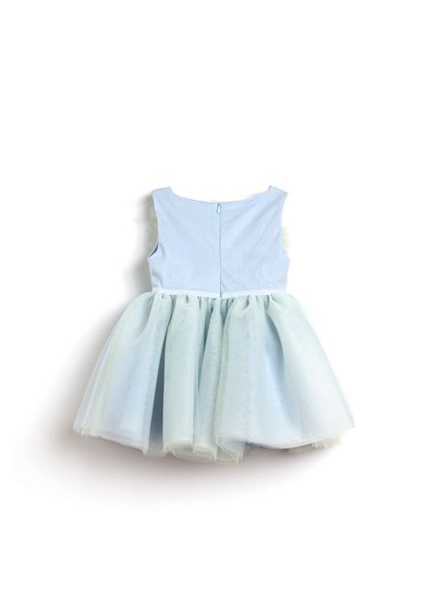 Abito con applicazione A' LAPAGE | DOMODOSSOLA AL02CELESTE/LIME